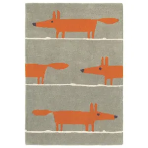 Scion Mr Fox Hand Tufted Designer Wool Rug, 150x90cm, Cinnamon by Scion, a Kids Rugs for sale on Style Sourcebook