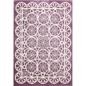 Piccolo Lace Turkish Made Kids Rug, 120x170cm, Plum by Phrear Rugs, a Kids Rugs for sale on Style Sourcebook