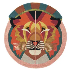 Ted Baker Zodiac Leo Hand Tufted Designer Round Wool Rug, 100cm by Ted Baker, a Kids Rugs for sale on Style Sourcebook