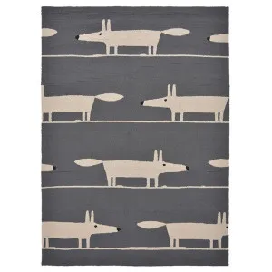 Scion Mr. Fox Indoor / Outdoor Designer Rug, 200x140cm, Charcoal by Scion, a Kids Rugs for sale on Style Sourcebook