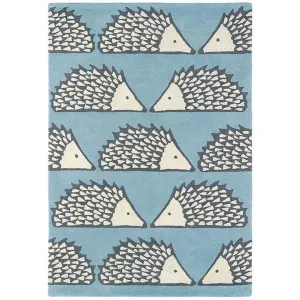 Scion Spike Hand Tufted Designer Wool Rug, 150x90cm, Marine by Scion, a Kids Rugs for sale on Style Sourcebook