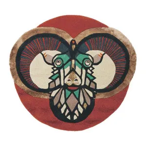 Ted Baker Zodiac Aries Hand Tufted Designer Round Wool Rug, 100cm by Ted Baker, a Kids Rugs for sale on Style Sourcebook