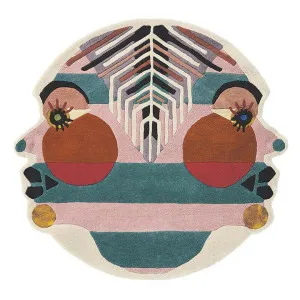 Ted Baker Zodiac Gemini Hand Tufted Designer Round Wool Rug, 100cm by Ted Baker, a Kids Rugs for sale on Style Sourcebook