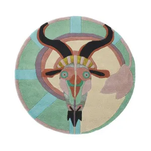Ted Baker Zodiac Capricorn Hand Tufted Designer Round Wool Rug, 100cm by Ted Baker, a Kids Rugs for sale on Style Sourcebook