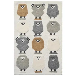 Wolly Handwoven Kids Wool Rug, 110x160cm by Rug Club, a Kids Rugs for sale on Style Sourcebook