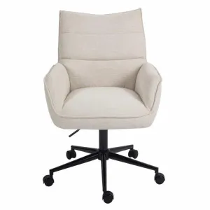 Abel Fabric Office Chair, Beige by Charming Living, a Chairs for sale on Style Sourcebook