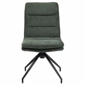 Frank Fabric Swivel Dining Chair, Set of 2, Khaki Green by Blissful Nest, a Dining Chairs for sale on Style Sourcebook