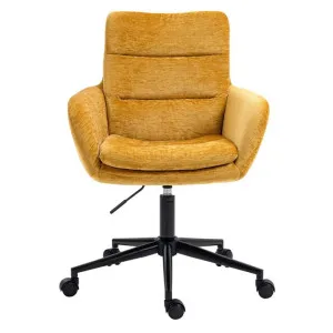 Frank Fabric Office Chair, Saffron by Blissful Nest, a Chairs for sale on Style Sourcebook