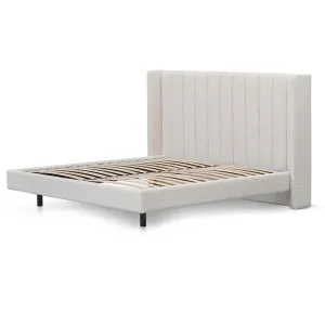 Hillsdale King Bed Frame - Snow Boucle by Interior Secrets - AfterPay Available by Interior Secrets, a Beds & Bed Frames for sale on Style Sourcebook