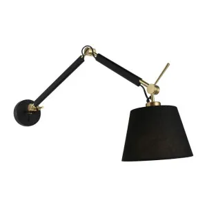 Alsta Steel & Linen Adjustable Wall Light, Large by Cougar Lighting, a Wall Lighting for sale on Style Sourcebook