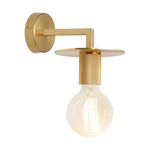 Inka Steel Single Wall Light, Gold by Cougar Lighting, a Wall Lighting for sale on Style Sourcebook
