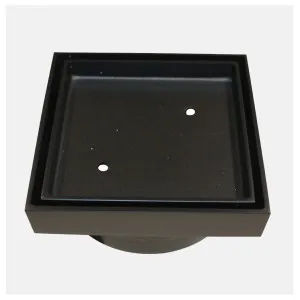 Roberts Tile Insert Matt Black 115x115x100mm by Roberts, a Shower Grates & Drains for sale on Style Sourcebook