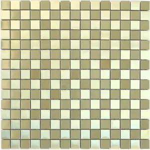Metal Brass Mosaic by Beaumont Tiles, a Brick Look Tiles for sale on Style Sourcebook