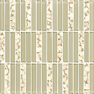 Aquastone Botticino Mosaic by Beaumont Tiles, a Brick Look Tiles for sale on Style Sourcebook