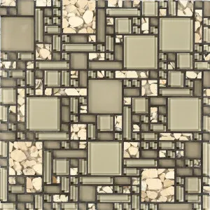 Aquastone Magic Botticino Mosaic by Beaumont Tiles, a Brick Look Tiles for sale on Style Sourcebook