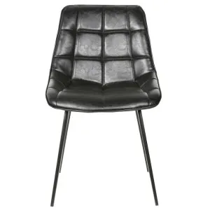 Nantes Faux Leather Dining Chair, Black by Maison Furniture, a Dining Chairs for sale on Style Sourcebook