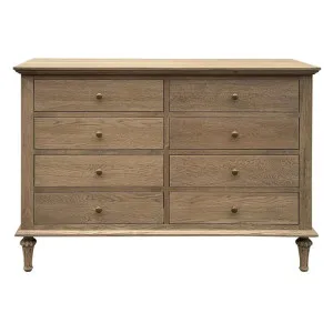 Emmerson II Oak Timber 8 Drawer Dresser, Weathered Oak by Manoir Chene, a Dressers & Chests of Drawers for sale on Style Sourcebook