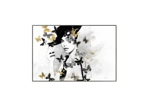 Butterfly Beauty Wall Art Canvas 80cm x 120cm by Luxe Mirrors, a Artwork & Wall Decor for sale on Style Sourcebook