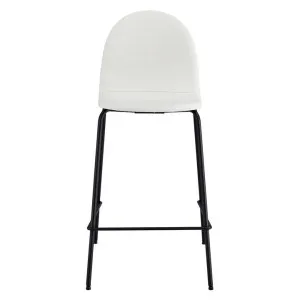 Archie Fabric & Metal Counter Stool, Set of 2, Cream / Black by Room Aura, a Bar Stools for sale on Style Sourcebook