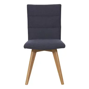 Hudson Dining Chair in Grey Fabric / Clear Lacquer by OzDesignFurniture, a Dining Chairs for sale on Style Sourcebook