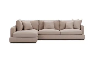 Long Beach Left Corner Sofa, Austin Coffee, by Lounge Lovers by Lounge Lovers, a Sofa Beds for sale on Style Sourcebook