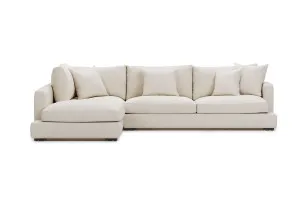 Long Beach Left Corner Sofa, Ivory, by Lounge Lovers by Lounge Lovers, a Sofa Beds for sale on Style Sourcebook