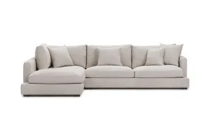 Long Beach Left Corner Sofa, Grey, by Lounge Lovers by Lounge Lovers, a Sofas for sale on Style Sourcebook