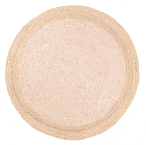 Esperance Pink Hand-Braided Round Jute Rug by Miss Amara, a Contemporary Rugs for sale on Style Sourcebook