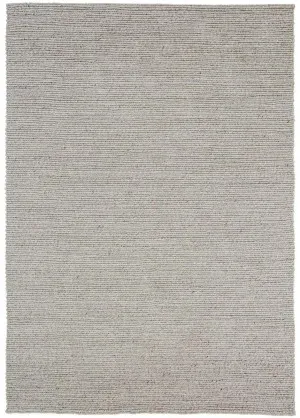 Freya Silver Braided Wool Rug by Miss Amara, a Contemporary Rugs for sale on Style Sourcebook