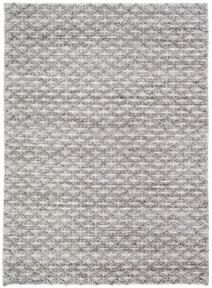Mia Grey Lattice Wool Rug by Miss Amara, a Contemporary Rugs for sale on Style Sourcebook