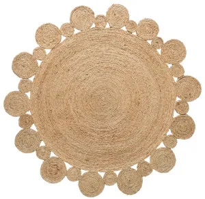 Shani Hand Made Circle Play Jute Rug by Miss Amara, a Contemporary Rugs for sale on Style Sourcebook