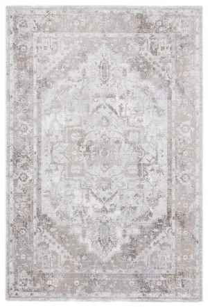 Morgan Beige and Brown Transitional Distressed Medallion Rug by Miss Amara, a Persian Rugs for sale on Style Sourcebook