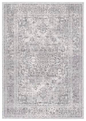 Harriette Ivory and Grey Lustrous Transitional Rug by Miss Amara, a Persian Rugs for sale on Style Sourcebook