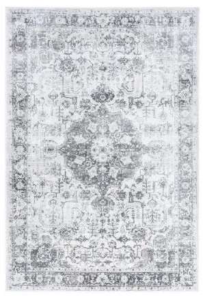 Cara Cream And Grey Transitional Medallion Rug by Miss Amara, a Persian Rugs for sale on Style Sourcebook