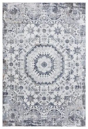 Aymeli Blue Medallion Rug by Miss Amara, a Persian Rugs for sale on Style Sourcebook