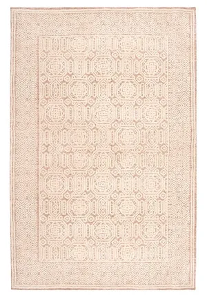 Alessandra Peach and Ivory Tribal Textured Rug by Miss Amara, a Contemporary Rugs for sale on Style Sourcebook