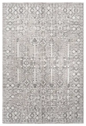 Genevieve Brown Grey And Silver Traditional Floral Rug by Miss Amara, a Persian Rugs for sale on Style Sourcebook