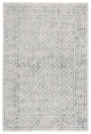 Tallulah Cream Grey And Blue Traditional Floral Rug by Miss Amara, a Persian Rugs for sale on Style Sourcebook