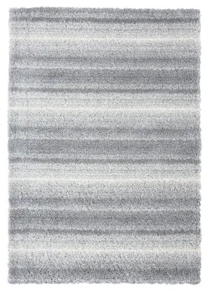 Ghana Grey and Ivory Shag Rug by Miss Amara, a Shag Rugs for sale on Style Sourcebook