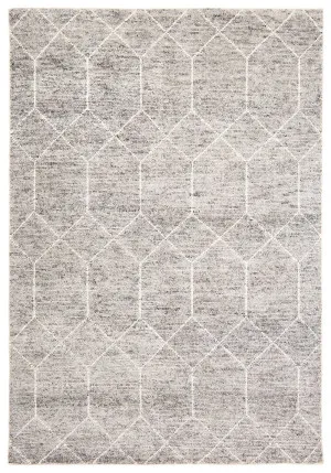 Mae Grey Geometric Rug by Miss Amara, a Contemporary Rugs for sale on Style Sourcebook