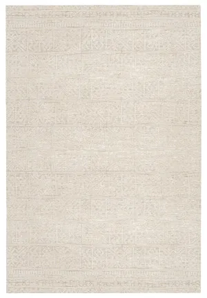 Neewa Beige and Ivory Tribal Transitional Rug by Miss Amara, a Contemporary Rugs for sale on Style Sourcebook
