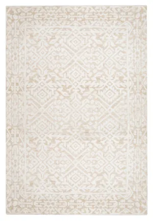 Josephine Ivory and Cream Tribal Transitional Rug by Miss Amara, a Persian Rugs for sale on Style Sourcebook