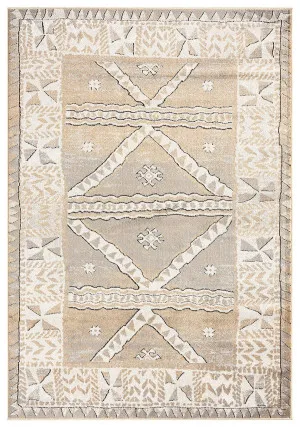 Moema Beige And Grey Transitional Tribal Rug by Miss Amara, a Persian Rugs for sale on Style Sourcebook