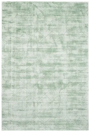 Harley Mint Green Geometric Viscose Rug by Miss Amara, a Contemporary Rugs for sale on Style Sourcebook