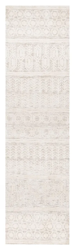 Delphine Ivory Tribal Runner Rug by Miss Amara, a Contemporary Rugs for sale on Style Sourcebook