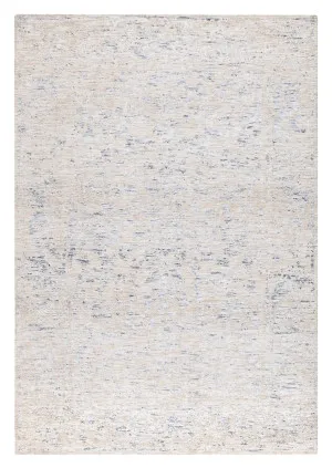 Oriana Blue Ivory and Beige Floral Transitional Rug by Miss Amara, a Persian Rugs for sale on Style Sourcebook
