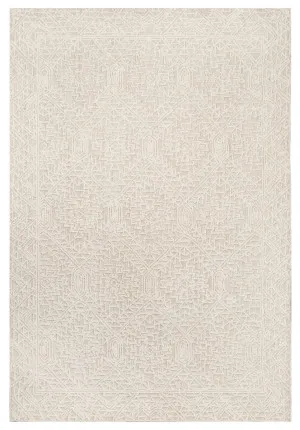 Takalo Beige and Ivory Textured Tribal Rug by Miss Amara, a Persian Rugs for sale on Style Sourcebook