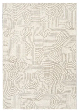Maisie Cream and Ivory Textured Tribal Rug by Miss Amara, a Contemporary Rugs for sale on Style Sourcebook