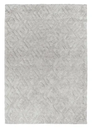 Yasmin Grey Tribal PET Rug by Miss Amara, a Shag Rugs for sale on Style Sourcebook