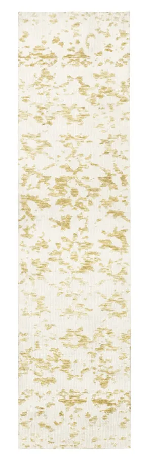 Belle Mustard and Ivory Runner Rug by Miss Amara, a Persian Rugs for sale on Style Sourcebook
